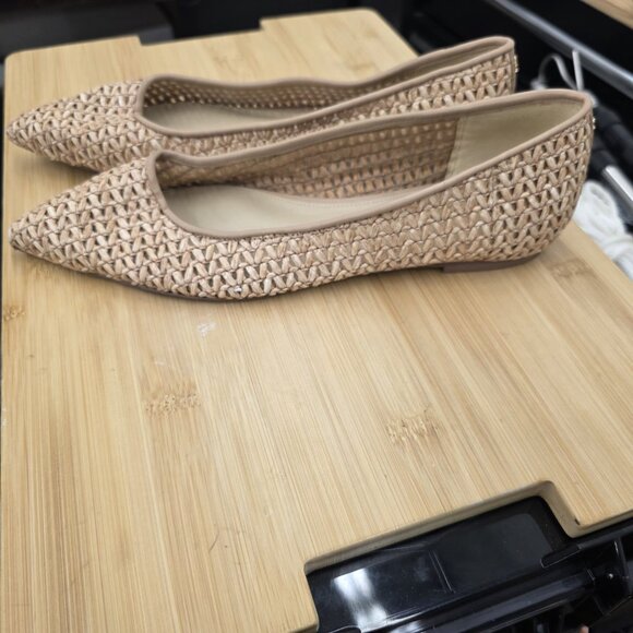 Sam Edelman Wanda Warm Womens Ballet Flats Sz 8 Tan Pointed Toe Slip-On Shoes - Picture 3 of 9